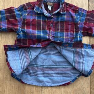 Tea collection button down shirt 12-18mo